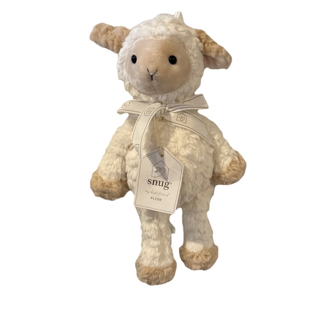 Snug Ivory Lamb Lovey Baby Toddler Stuffed Animal Best Friend Security Toy NWT